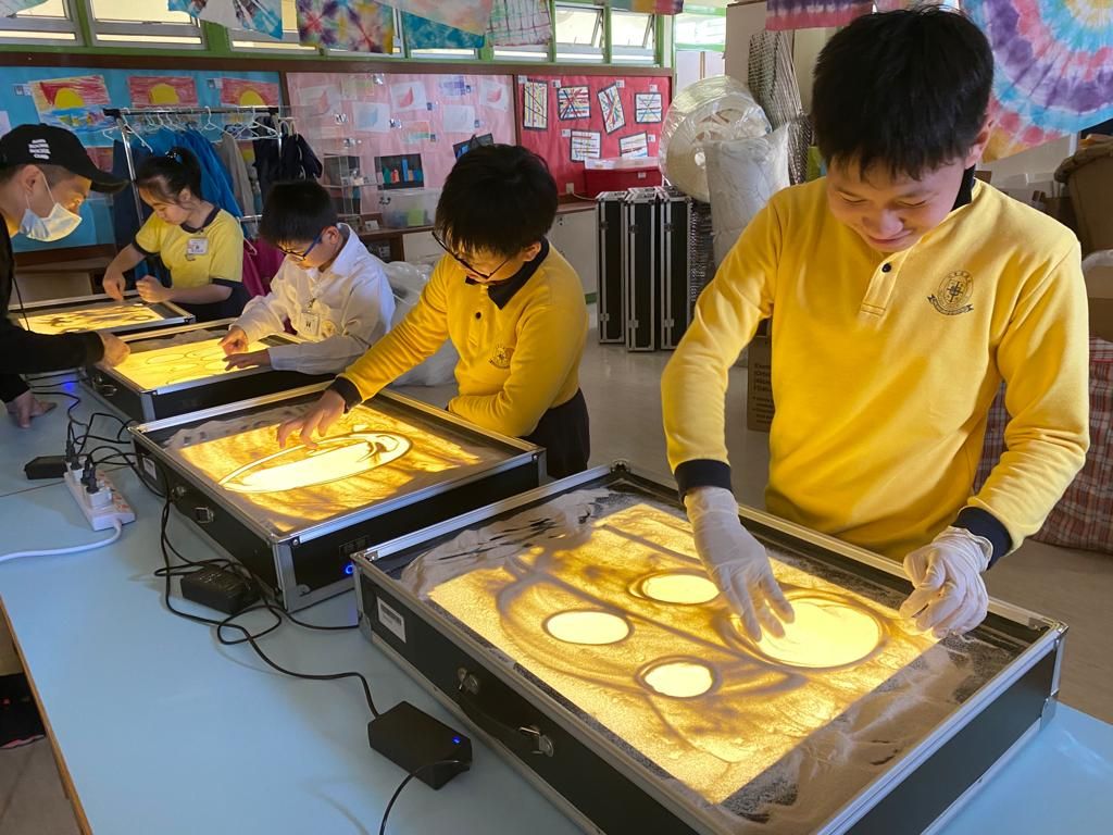 沙畫活動培養學生對藝術的興趣 沙畫活動培養學生對藝術的興趣