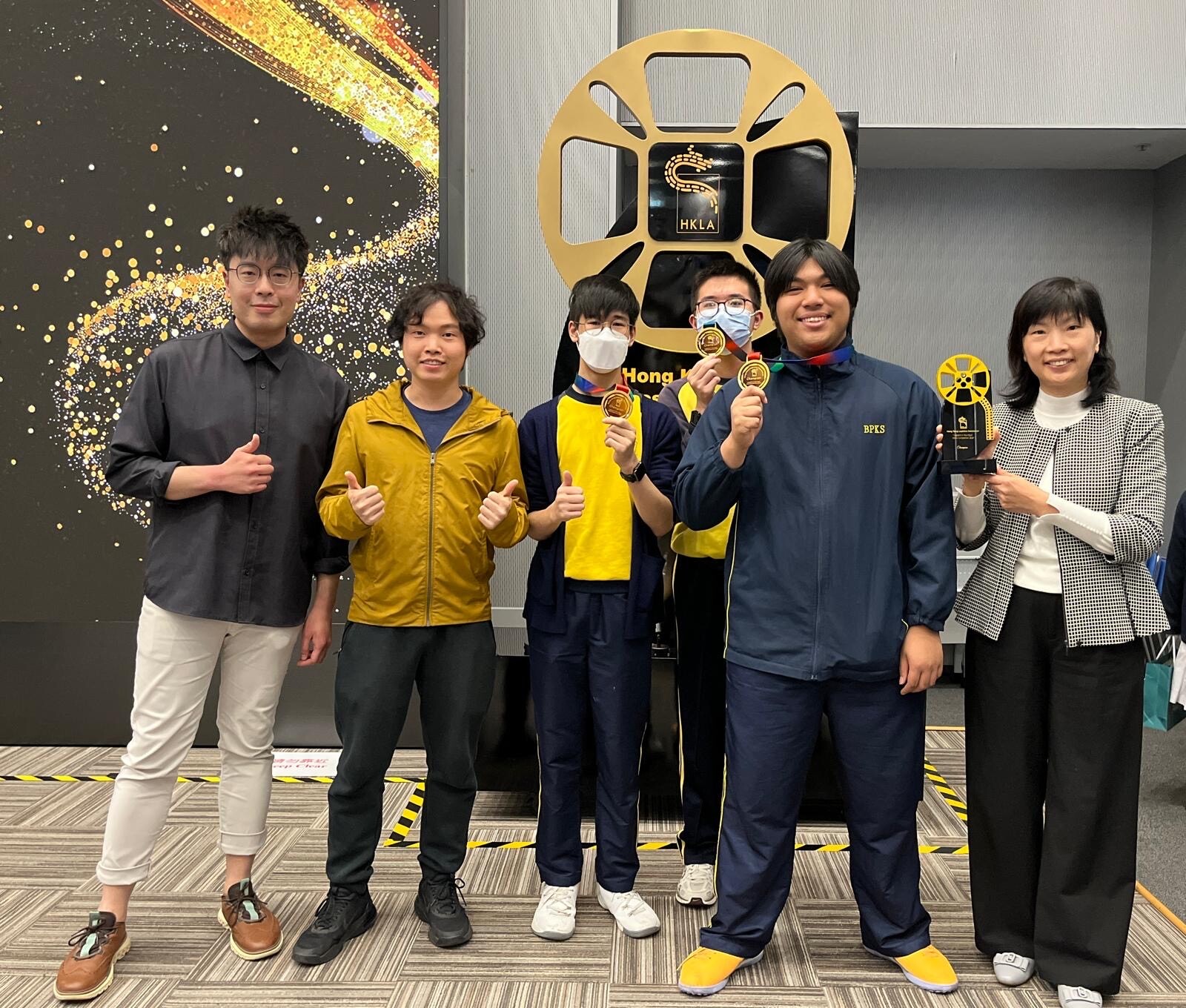 同學參加「你眼中的物流2024」中學短片拍攝比賽榮獲冠軍。